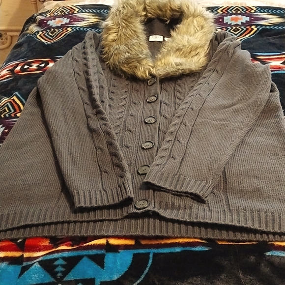 Cato Sweaters 4for2 Cato Faux Fur Lined Sweater Green Poshmark